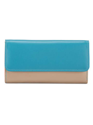 MYWALIT Tri-fold Zip Wallet Geldbörse Leder 17 cm in sardinia