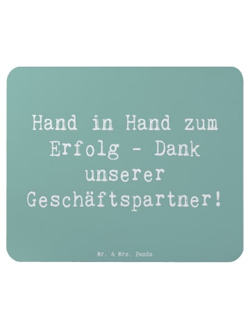 Mr. & Mrs. Panda Mouse Pad Spruch Erfolg Geschäftspartner mit Sp... in Meeresbrise