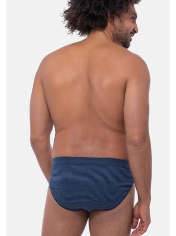 Ammann Slip / Unterhose Jeans Feinripp in Blau