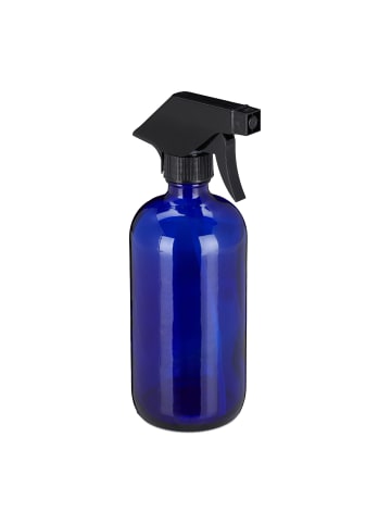 relaxdays 2x Sprühflasche in Blau - 500 ml