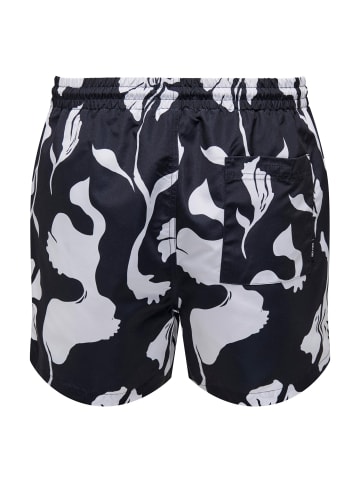 Only&Sons Badehose 'Ted Life Floral' in dunkelblau