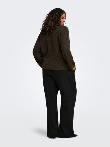ONLY Carmakoma Strickpullover in Coffee Bean 1