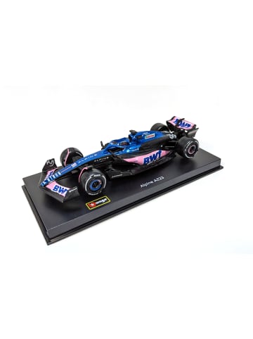 Bburago Modellauto F1 Renault Alpine A523' 23  #31 Ocon, mit Helm, Maßstab 1:43 in blau