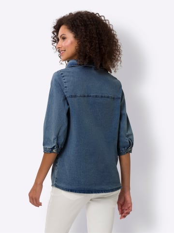 Heine Jeansbluse in blue-stone-washed