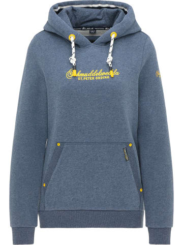 Schmuddelwedda Hoodie - St. Peter-Ording in Marine Melange