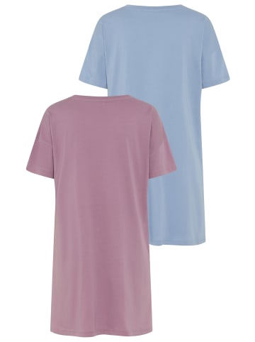 VIVANCE DREAMS Bigshirt in mauve und graublau