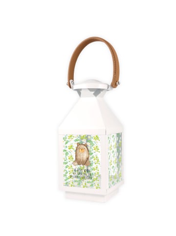 Mr. & Mrs. Panda Metall Laterne Bär sitzend mit Spruch in Transparent