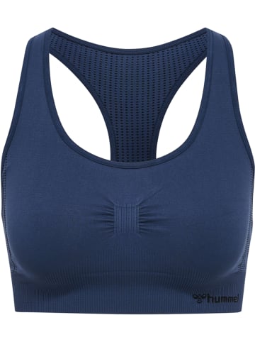 Hummel Hummel Top Hmlmt Yoga Damen Dehnbarem Atmungsaktiv Schnelltrocknend Nahtlosen in INSIGNIA BLUE