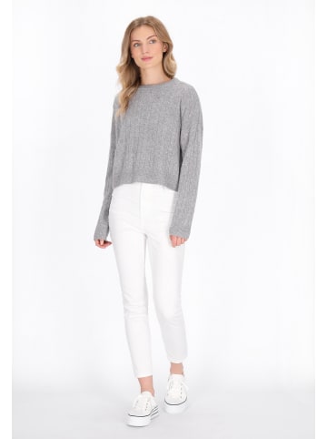 DreiMaster Women Sweater in light grey melange