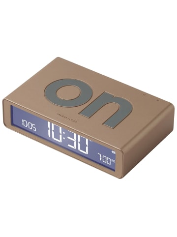 Lexon Digital-Wecker Flip Classic Goldfarben