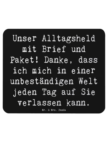 Mr. & Mrs. Panda Mauspad Spruch Briefe & Pakete mit Spruch in Schwarz