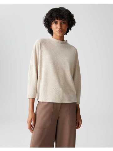 OPUS Rundhalspullover für Damen in weiß