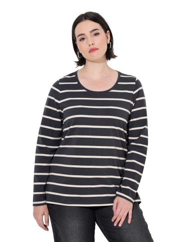 Ulla Popken Shirt in schwarzgrau