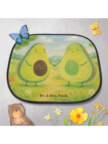 Mr. & Mrs. Panda Auto Sonnenblende Avocado Pärchen Design ohne S... in Weiß