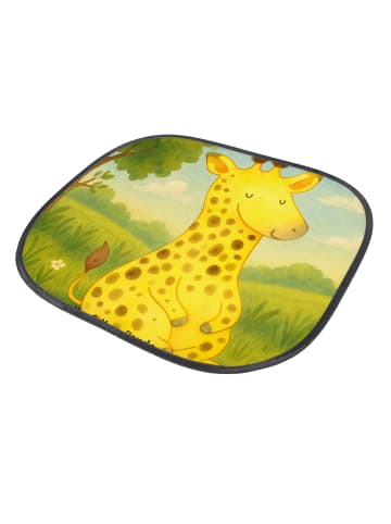 Mr. & Mrs. Panda Auto Sonnenblende Giraffe Zufrieden Design ohne... in Weiß