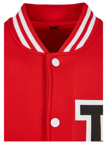 Mister Tee College Jackets in red/wht