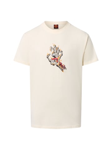 Santa Cruz T-Shirt Burnt Bone Hand in vanille