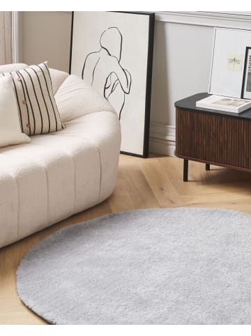 Beliani Shaggy DEMRE in Grau - (W) 140 x (H) 2 x (L) 140 cm