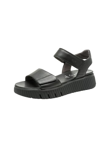 Tamaris Comfort-Ledersandalen Schwarz