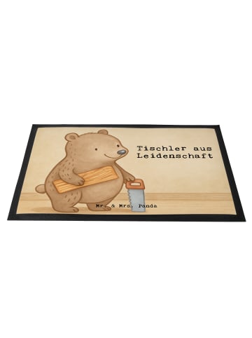Mr. & Mrs. Panda Fußabstreifer Tischler Leidenschaft Design mit ... in Weiß