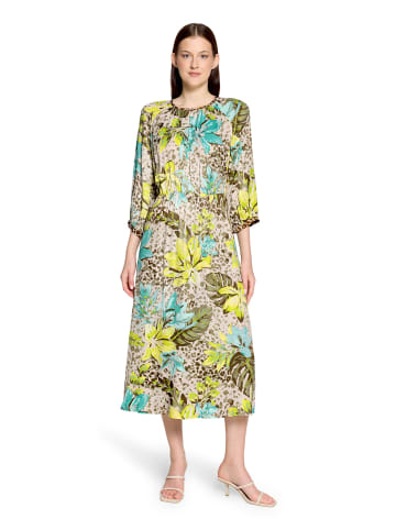 Betty Barclay Sommerkleid mit Rundhalsausschnitt in Beige/Yellow