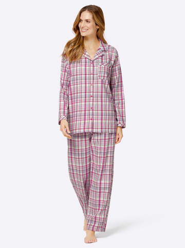 Comtessa Pyjama in rosé-kariert