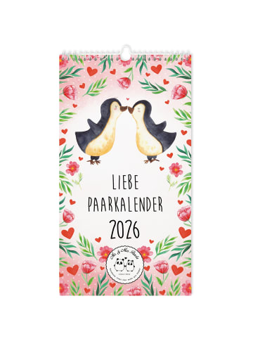 Mr. & Mrs. Panda Terminkalender 2026 Liebe Collection mit Spruch in Weiß