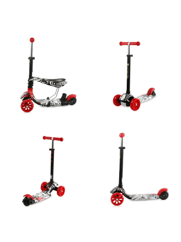 Lorelli Kinderroller Draxter Plus 3in1 in rot