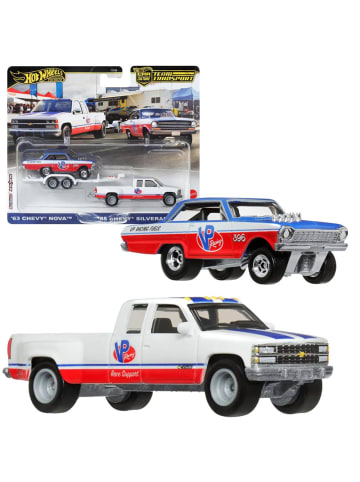 Hot Wheels Chevy Nova + Chevy Silverado | Hot Wheels | Team Transport Fahrzeuge