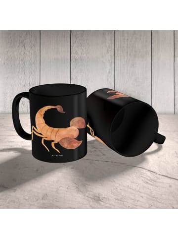 Mr. & Mrs. Panda Tasse Skorpion Unikat mit Spruch in Schwarz
