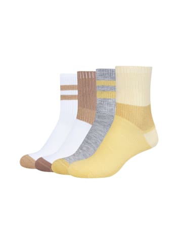 camano Socken silky touch colourblock Lurex 4er Pack silky touch in lemon grass