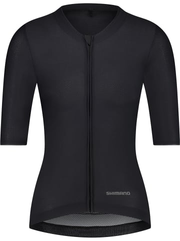 SHIMANO Woman's Short Sleeves Jersey  PIUMA in schwarz