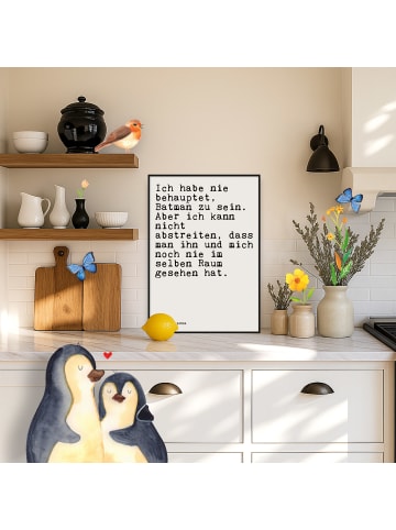 Mr. & Mrs. Panda Bild Ich habe nie behauptet,... mit Spruch in Weiß