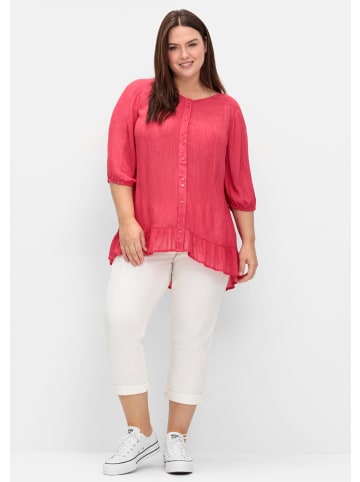 sheego Kurzarmbluse in sorbet pink