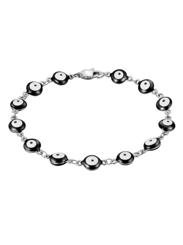 True Rebels Armband Allsehendes Auge aus Edelstahl in silber