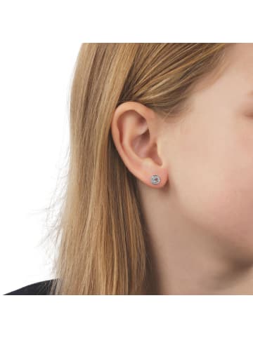 Tom Tailor Ohrstecker Silber 925, rhodiniert in blau