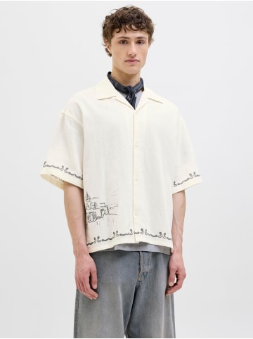 Jack & Jones Hawaii-Hemd in Cloud Dancer