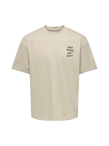 Only&Sons T-Shirt 'Money Life' in braun