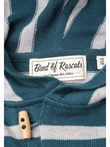 Band of Rascals Strick Kapuzenpullover " Bars " in petrol