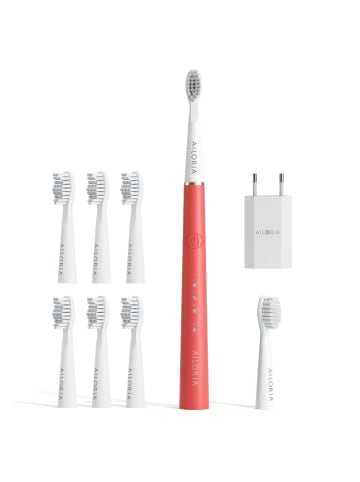 Ailoria PRO SMILE SET usb-schallzahnbürste in Coral