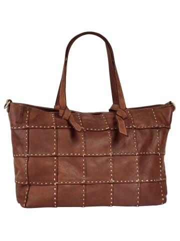 Samantha Look Shopper echt Leder in cognac