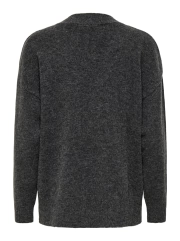 ONLY Strickjacke in Dark Grey Melange