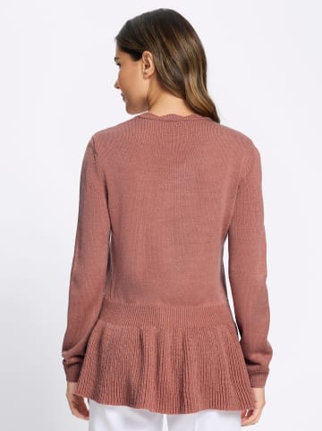 Sieh an! Langarm-Pullover in rosenholz