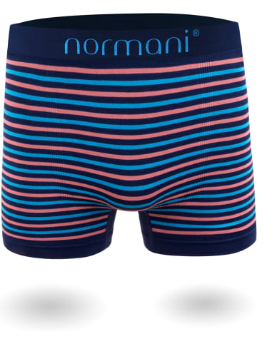 normani 6 Stück Mikrofaser-Boxershorts für Herren aus Nylon in Blau/Pink