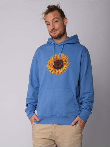 wat? Apparel Sweatshirt Sonnenblume in Bright Blue