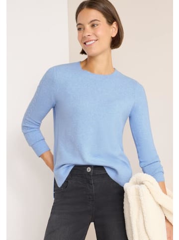 Cecil Pullover in sporty light blue melange