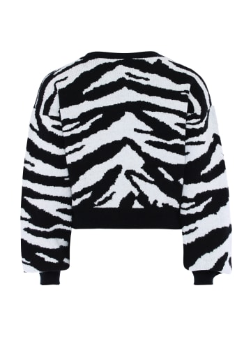 myMo ROCKS Damen Pullover in SCHWARZ WOLLWEISS