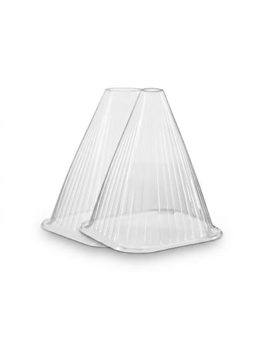 relaxdays 32 x Pflanzenhut in Transparent - (B)19 x (H)22 x (T)19 cm