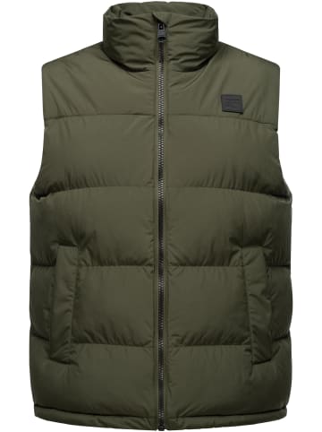 ragwear Steppweste Savan in Dark Olive