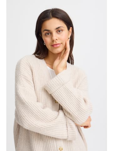 Fransa Strickjacke FRBEVERLY Loose fit in Limestone melange